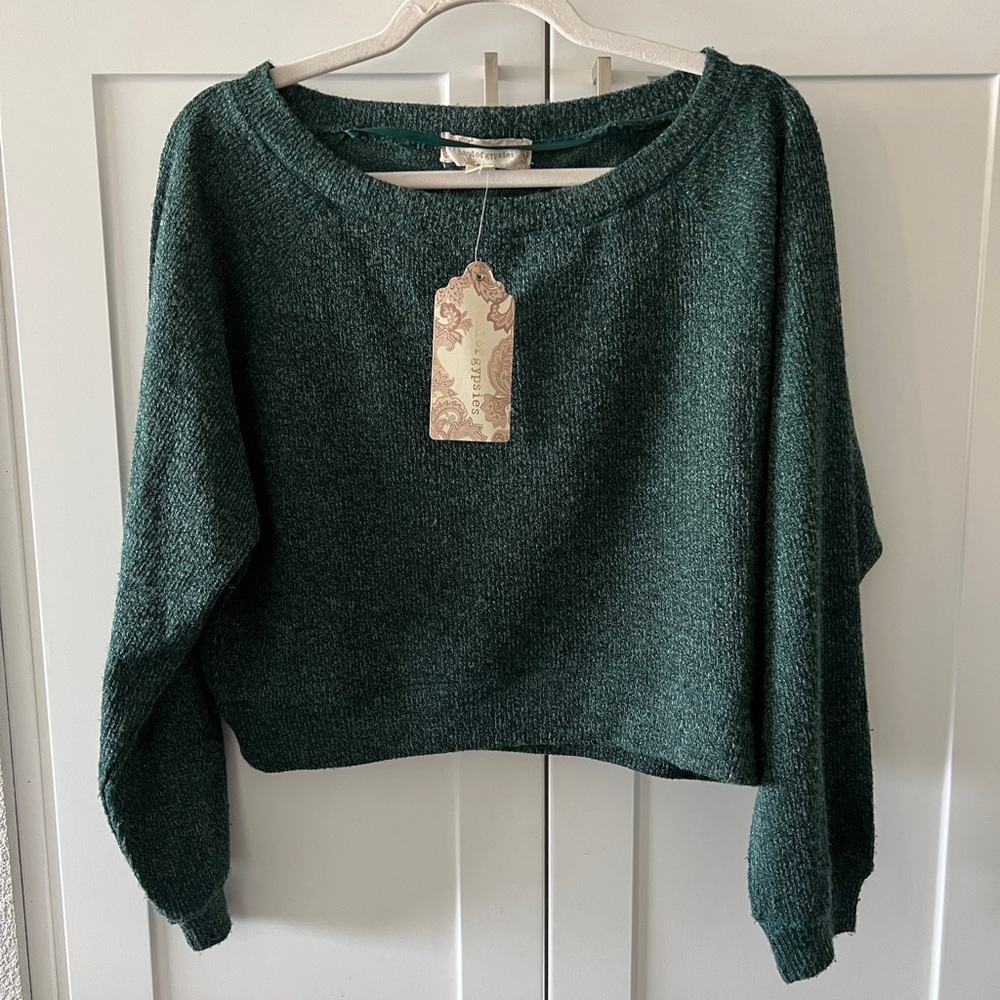 [NEW W/ TAGS] Band of Gypsies Off-Shoulder Sweater